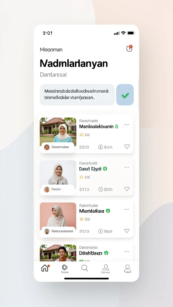 demi11 - Tampilan utama aplikasi dengan desain modern dan menarik.