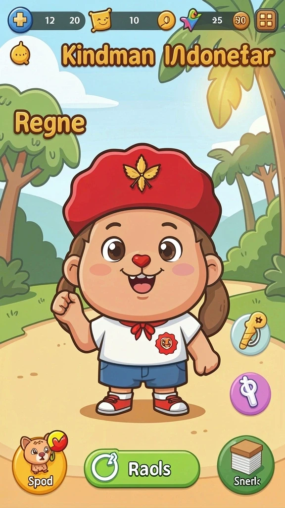 pp444 - Tangkapan layar saat beraksi melawan monster.